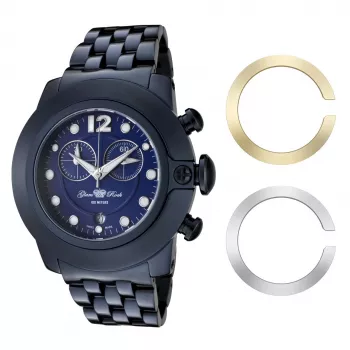 GLAM ROCK Women's Watch GR32161 (44mm) - White Ceramic Swiss Quartz