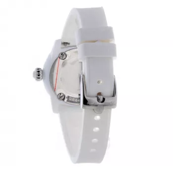 GLAM ROCK Women's Watch GR64005 (40mm) - Swiss Quartz, White Ceramic Bezel, Silicone Strap