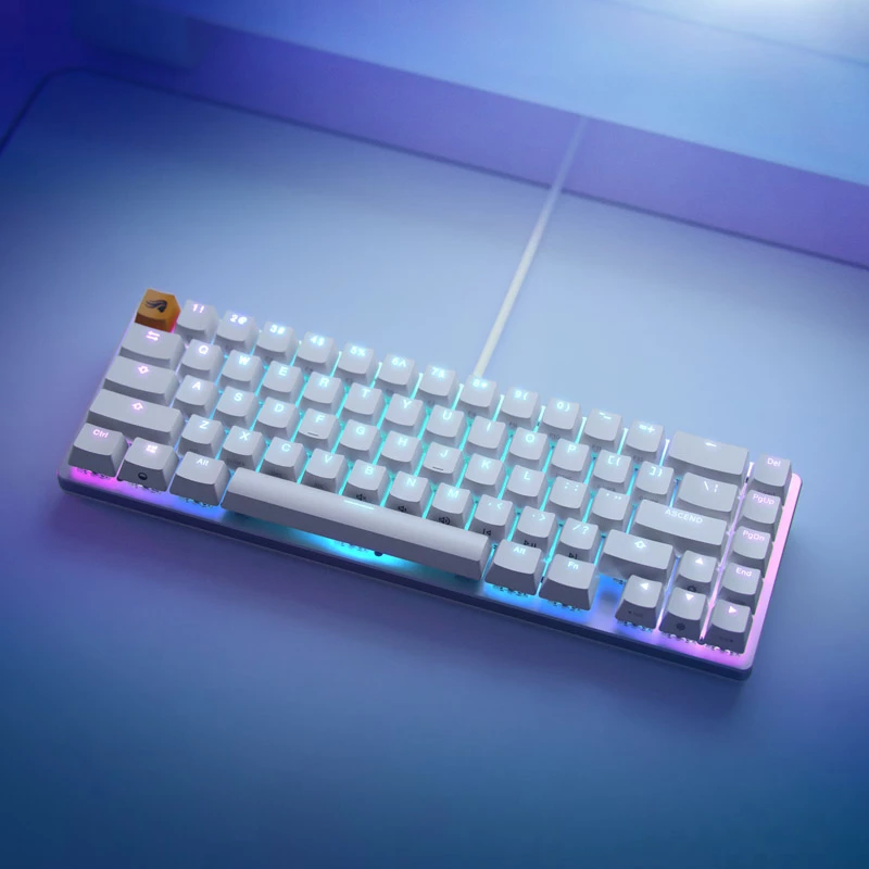 Glorious GMMK 2 Compact Keyboard - Fox Switches, Nordic Layout, White