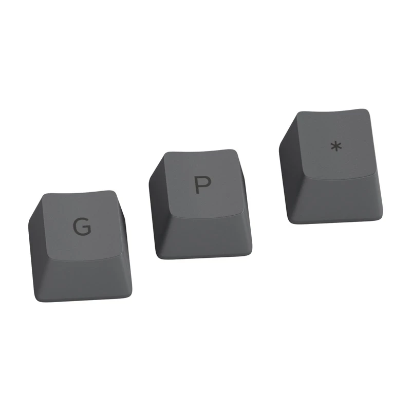 Glorious GPBT Keycaps - 115 PBT Keycaps, ISO, ES Layout, Black Ash