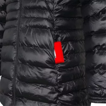 Glovii GTFBL Women's Heated Softshell Jacket with Carbon Fiber Heating, 3 Modes, Rechargeable Battery, Black