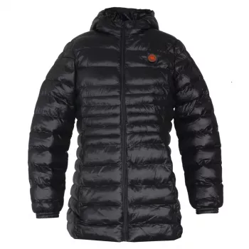 Glovii GTFBL Women's Heated Softshell Jacket with Carbon Fiber Heating, 3 Modes, Rechargeable Battery, Black