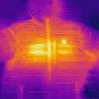 Glovii GTMGXL Heated Jacket with Carbon Fiber, 3 Heating Zones, 5200mAh Battery, Black, Size XL