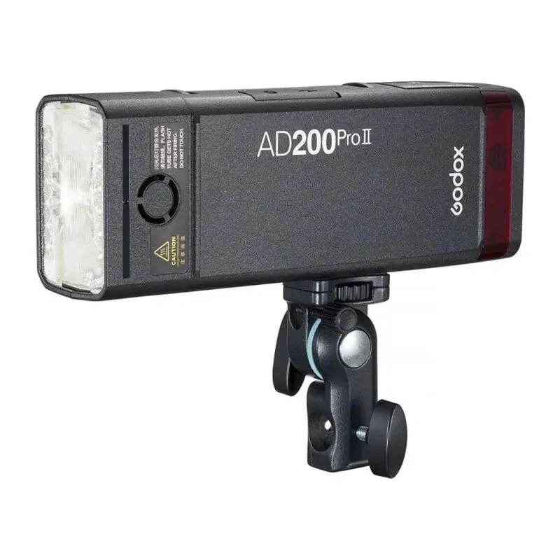 Godox AD200Pro II Pocket Flash Kit with Bare Bulb & Fresnel Head, 200Ws, TTL/HSS, 2.4GHz X System