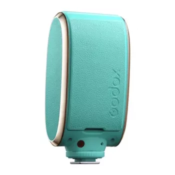GODOX LUX Senior Flash (Green) Retro On-Camera Flash with Auto/Manual Modes, Built-in Battery, OLED Display, Foldable Reflector