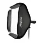 Godox SFGV8080 80x80cm Silver Grid Softbox with Bowens Mount, 40° Grid, Inner & Outer Diffusers, Quick-Setup