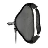 Godox SFUV5050 Collapsible Square Softbox 50x50cm with S-Type Mount, Silver Interior, Removable Diffusers, and Carry Bag