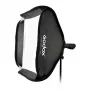 Godox SFUV5050 Collapsible Square Softbox 50x50cm with S-Type Mount, Silver Interior, Removable Diffusers, and Carry Bag