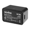 Godox VC26 USB-C Charger for V1 and V860III Flash Batteries – 5V/2A Input, 8.4V/1A Output, LED Indicator, Includes USB-A to USB-C Cable