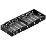 Goobay BH AA 10xL Passive Battery Holder for 10 AA Batteries, Series Connection, 15V Output, Black 11986