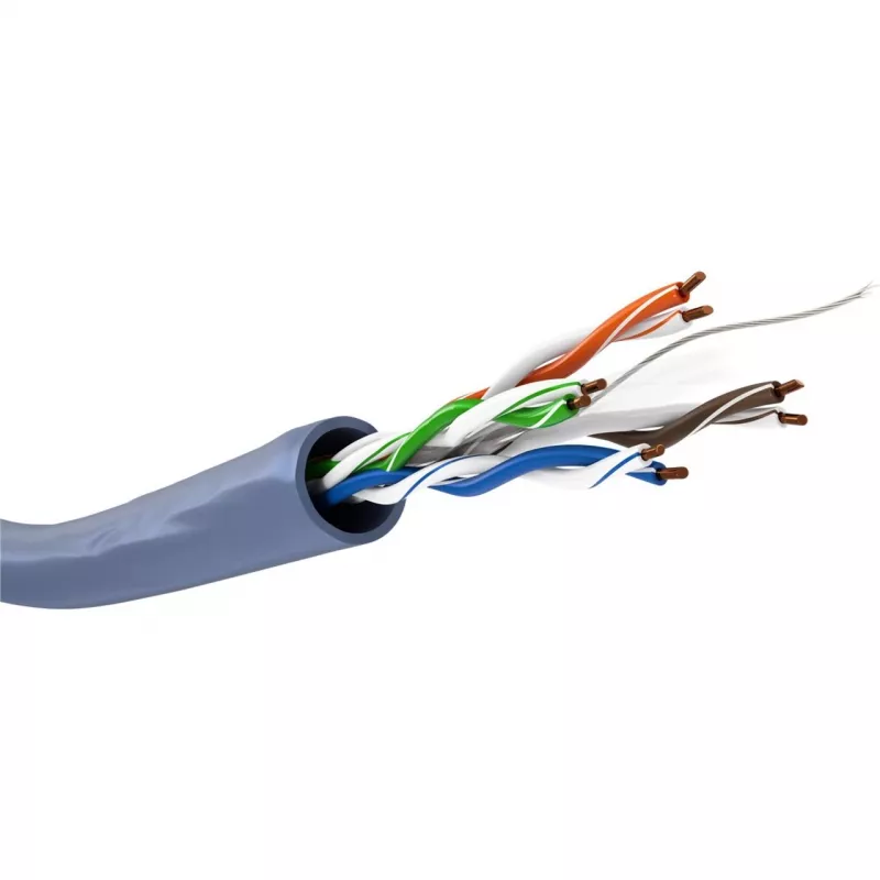 Goobay Cat 6a U/UTP Network Cable, 305 m, Solid Copper, AWG 23, LSZH, Blue (96097)