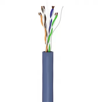 Goobay Cat 6a U/UTP Network Cable, 305 m, Solid Copper, AWG 23, LSZH, Blue (96097)