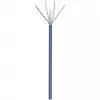 Goobay CAT 6a U/UTP Network Cable 50 m Blue - Solid Copper, AWG 23/1, LSZH