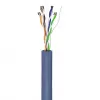 Goobay CAT 6a U/UTP Network Cable 50 m Blue - Solid Copper, AWG 23/1, LSZH