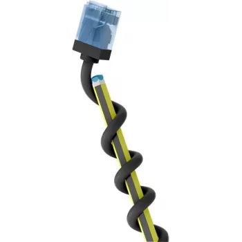 Goobay Ultraflexible CAT 6A Patch Cable Slim U/UTP Black - Extra Short Connectors, 0.25 m, 10 Gbps 74238