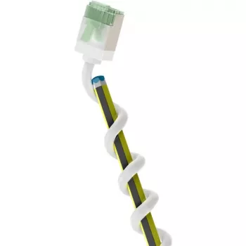 Goobay Ultraflexible CAT 8.1 Slim U/FTP Patch Cable, 0.5 m, White, Extra Short Connectors, 40 Gbps 74359