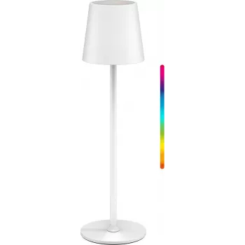 Goobay Wireless LED Table Lamp, Size M, 38 cm, RGBW, White (76568)