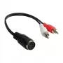 Good Connections Audio Adapter 5-Pin DIN Socket to 2x RCA Plug - 0.2m