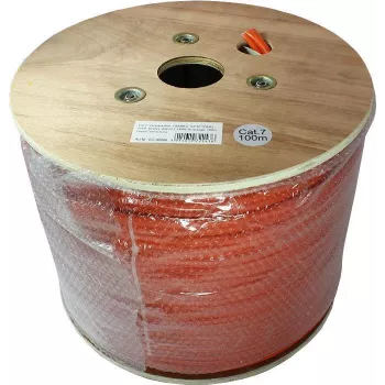 Good Connections Cat.7 S/FTP PiMF Installation Cable, Duplex, AWG23, FRNC-B, Orange, 100m