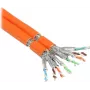 Good Connections Cat.7 S/FTP PiMF Installation Cable, Duplex, AWG23, FRNC-B, Orange, 100m