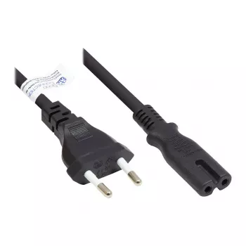 Good Connections Euro Power Cable to C7/Figure-8, Black, 1.5m