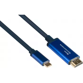 Good Connections GC 4520-CSF015B USB-C to HDMI Adapter Cable, 4K@60Hz, 1.5m, Black