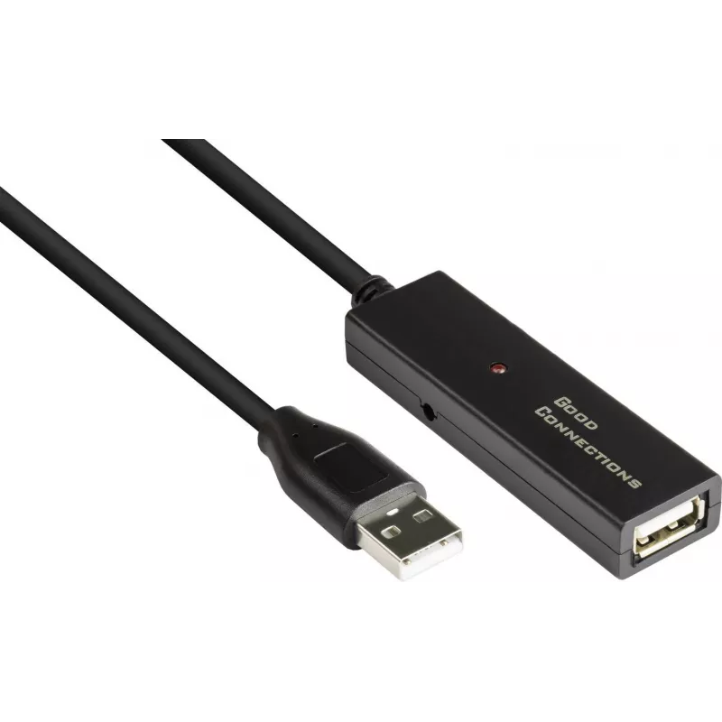 Good Connections GC-M0134 USB 2.0 Extension Cable 20 m Black with Signal Booster