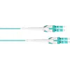 Good Connections OM3 Duplex LC/LC Uniboot Fiber Optic Patch Cable, 50/125µm, LSZH, Aqua, 5m LW-U805LC3