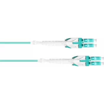 Good Connections OM3 Duplex LC/LC Uniboot Fiber Optic Patch Cable, 50/125µm, LSZH, Aqua, 5m LW-U805LC3