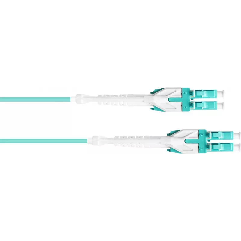 Good Connections OM3 Duplex LC/LC Uniboot Fiber Optic Patch Cable, 50/125µm, LSZH, Aqua, 5m LW-U805LC3
