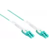 Good Connections OM3 Duplex LC/LC Uniboot Fiber Optic Patch Cable, 50/125µm, LSZH, Aqua, 5m LW-U805LC3