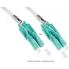 Good Connections OM3 Duplex LC/LC Uniboot Fiber Optic Patch Cable, 50/125µm, LSZH, Aqua, 5m LW-U805LC3