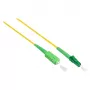 Good Connections OS2 Simplex Fiber Optic Patch Cable LC/SC SM 9/125µm 2m Yellow