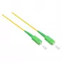 Good Connections OS2 Single-Mode Fiber Optic Patch Cable LC/SC Duplex 9/125µm 3m Yellow