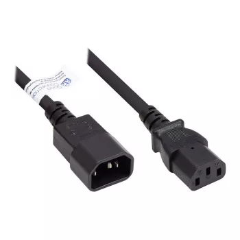 Good Connections P1430-S010 IEC C14 to C13 Extension Power Cable 1m Black