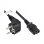 Good Connections Schuko to IEC C13 Power Cable, Angled Plug, 1.5 m, Black