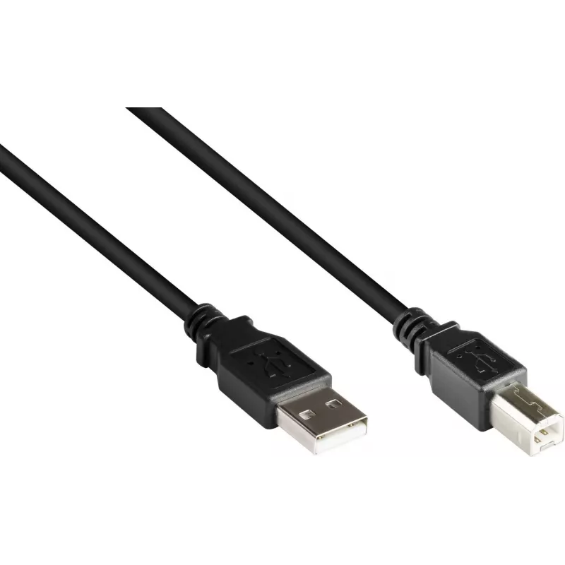Good Connections USB 2.0 A to B Cable, 0.25 m, Black