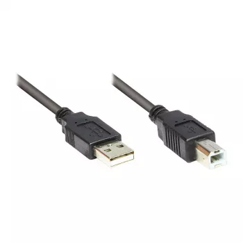 Good Connections USB 2.0 A to B Cable, 0.25 m, Black