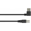 Good Connections USB 2.0 Cable Type-A Angled to Type-B - Black - 0.5m