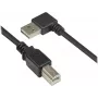 Good Connections USB 2.0 Cable Type-A Angled to Type-B - Black - 0.5m