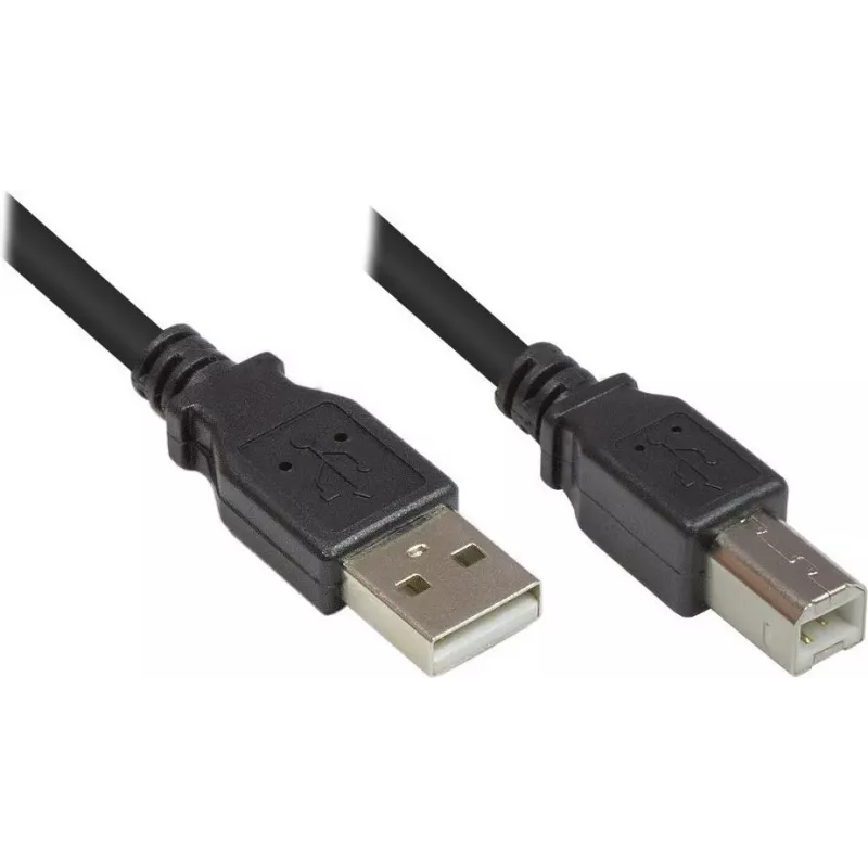 Good Connections USB 2.0 Cable Type A to Type B - Black - 0.5m
