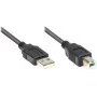 Good Connections USB 2.0 Cable Type A to Type B - Black - 0.5m