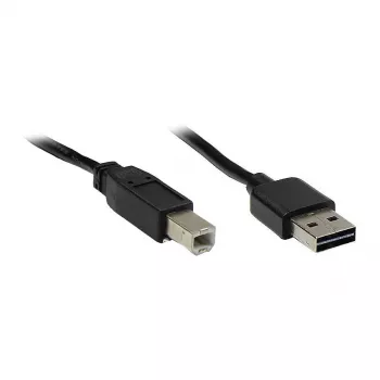 Good Connections USB 2.0 EASY Cable A to B Angled, Black, 2m
