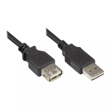 Good Connections USB 2.0 Extension Cable EASY A Male to A Female, Black, 0.5 m