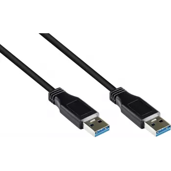 Good Connections USB 3.0 Cable, Type-A Male to Type-A Male, Black, 0.5 m 2712-S005