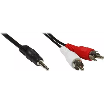 GoodConnections 3.5mm Stereo Jack to 2x RCA Male Audio Cable 2.5m Black AS-352C
