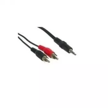 GoodConnections 3.5mm Stereo Jack to 2x RCA Male Audio Cable 2.5m Black AS-352C