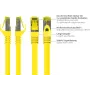 GoodConnections 40m Cat.7 S/FTP PiMF Halogen-Free RJ45 Patch Cable with Latch Protection, Yellow 8070R-400Y