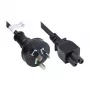 GoodConnections AC Power Cable - Australian Plug to IEC C5 Cloverleaf, 1.8m, Black