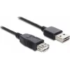 GoodConnections Alcasa 2511-EU01 USB 2.0 Extension Cable, USB-A Male to USB-A Female, 1.8 m, Black